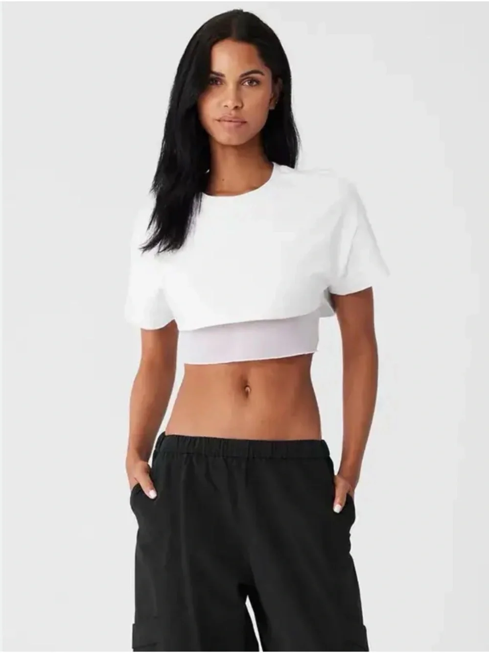 ALO Made You Look Crop Top